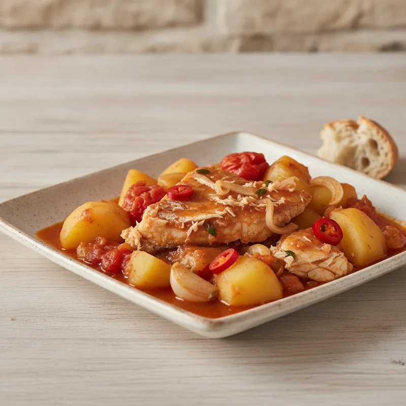 Baccalà in umido con patate