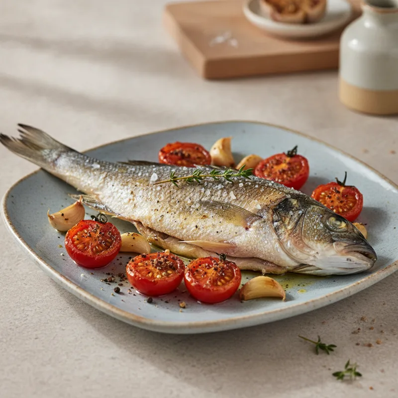 Branzino in friggitrice ad aria