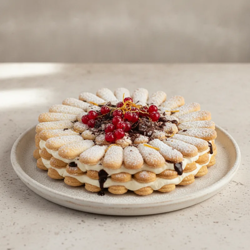 Cream tart di Natale con Pavesini