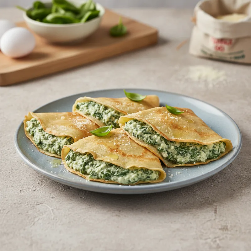 Crepe ricotta e spinaci