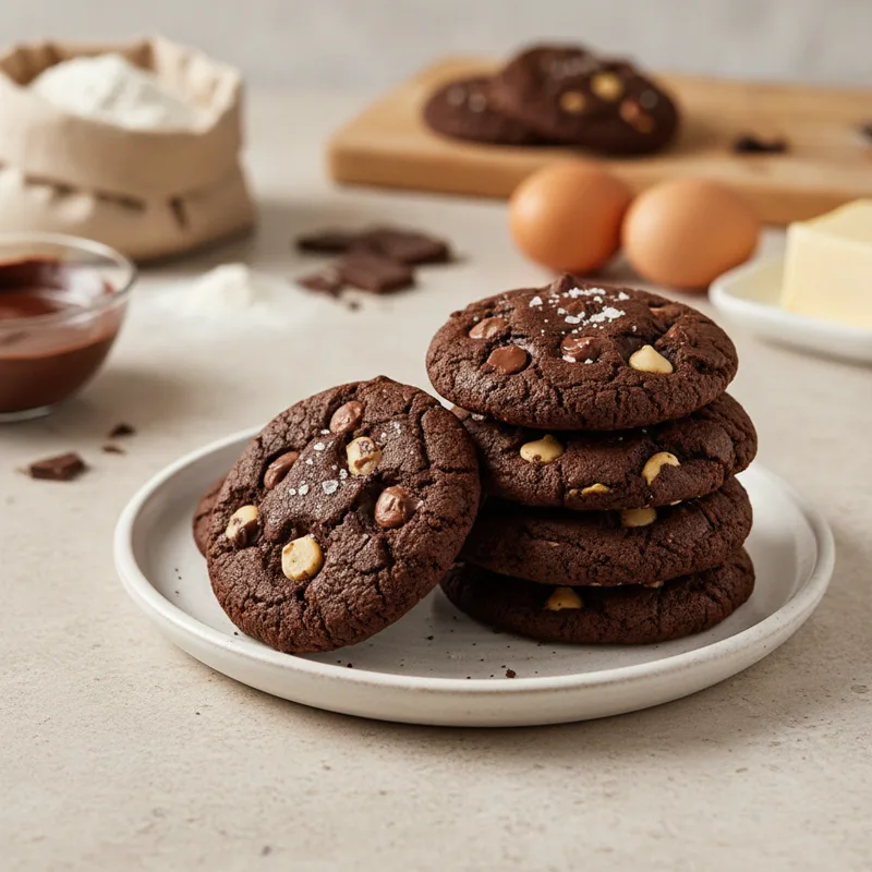 Double chocolate chip cookies