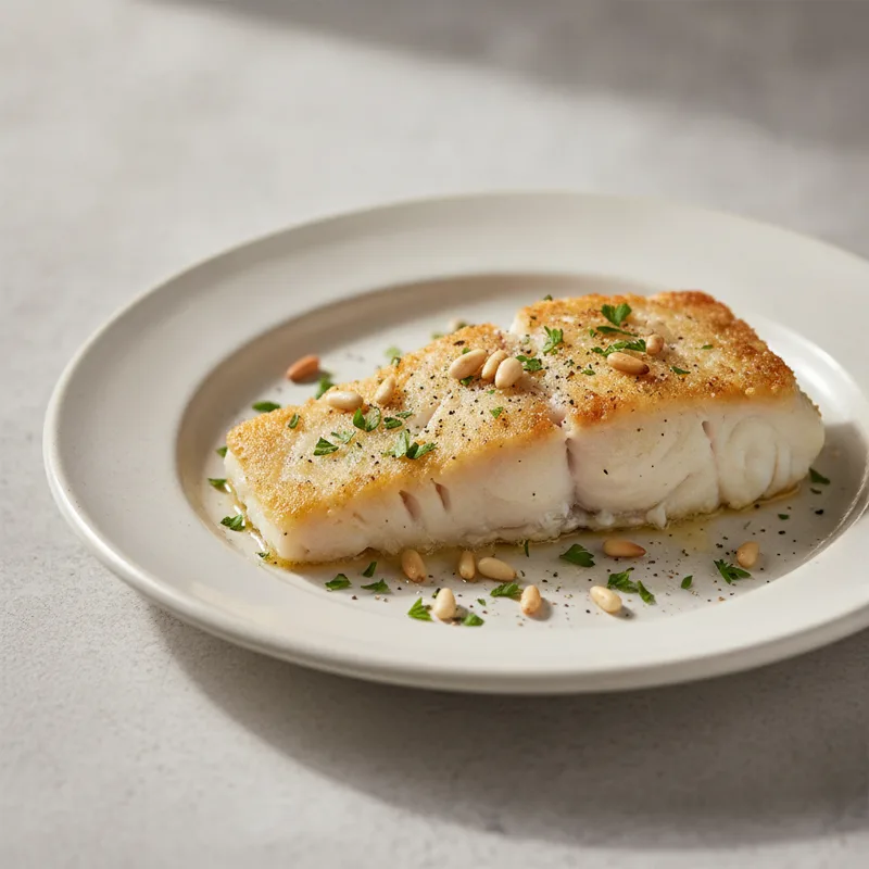 Filetto di merluzzo in padella