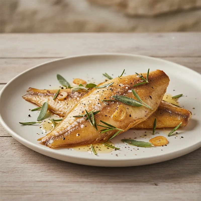 Filetto di platessa al miele e erbe aromatiche