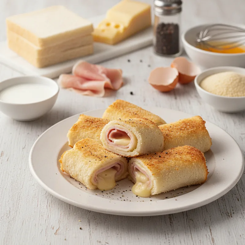 Involtini di pancarrè prosciutto e formaggio