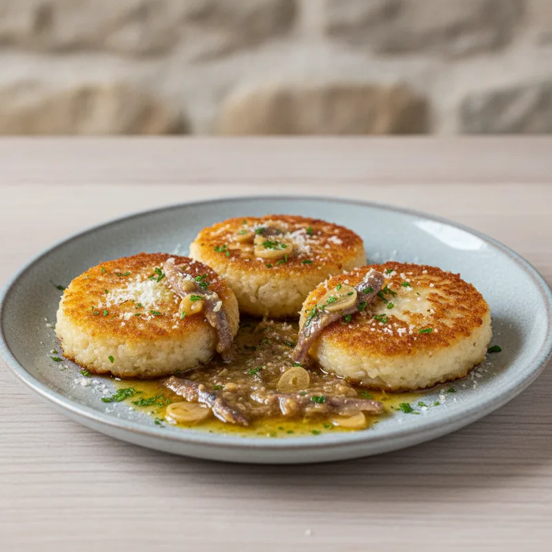 Medagliette di riso con bagna cauda