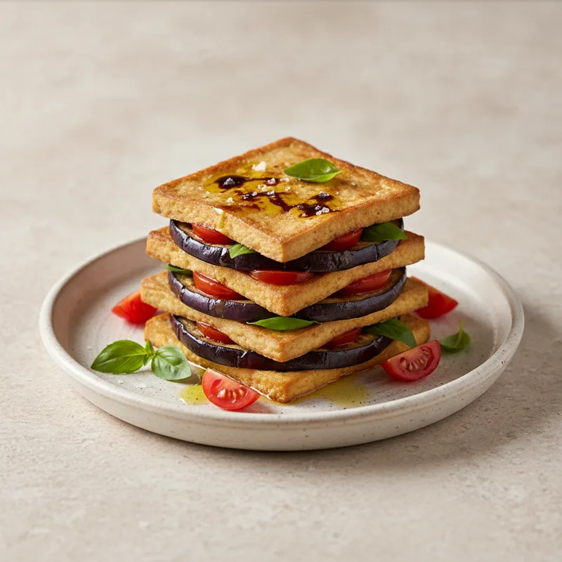 Millefoglie di tofu e melanzane