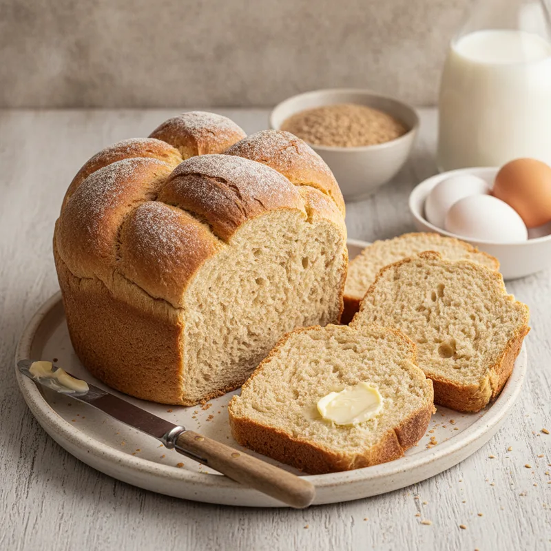 Pan brioche al farro
