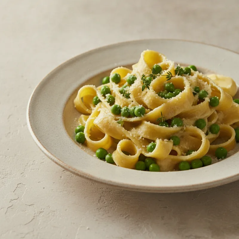 Pasta panna e piselli