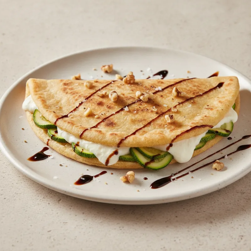 Piadina con zucchine e stracchino