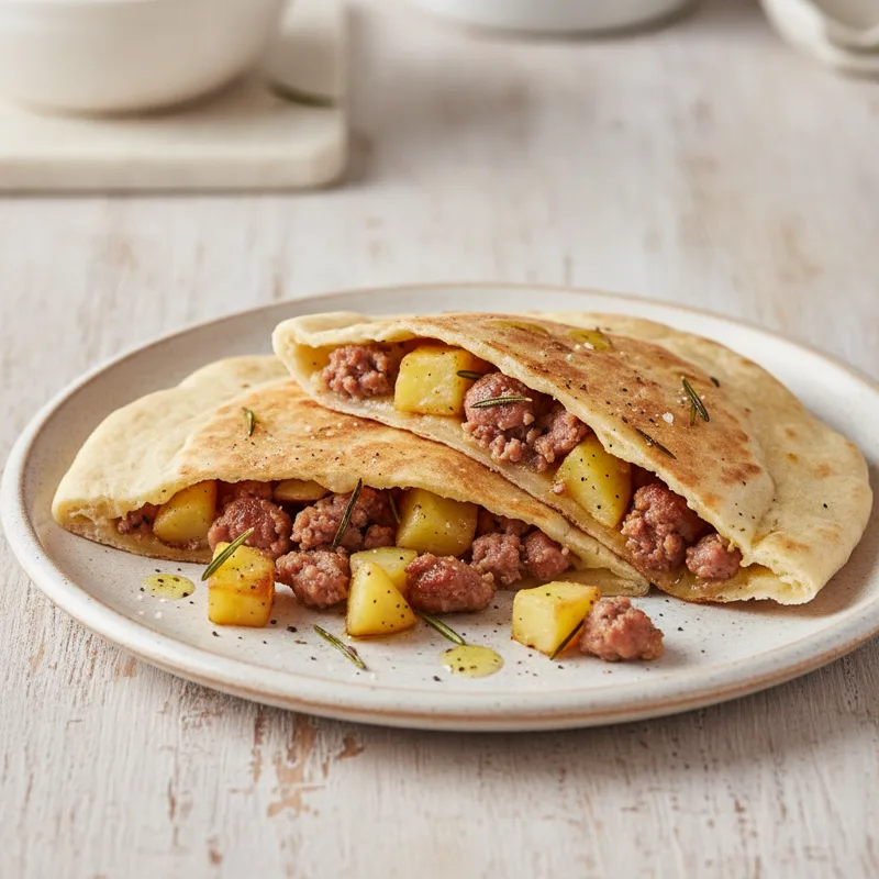 Piadina salsiccia e patate