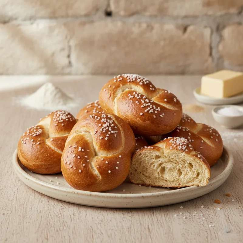 Pretzel buns