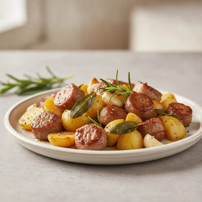 Salsiccia e patate al forno