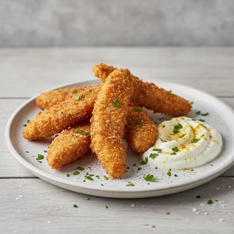Straccetti di pollo fritto allo yogurt