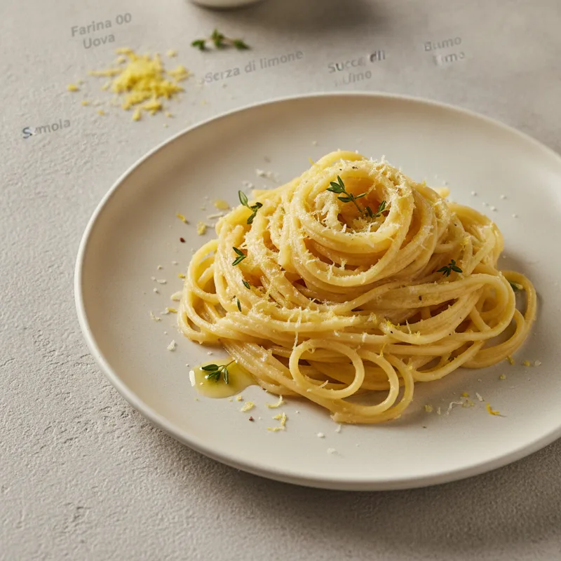 Tagliolini al limone