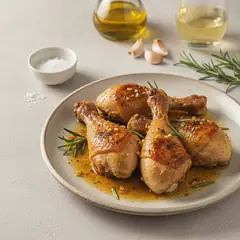 Cosce di pollo in padella