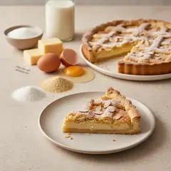 Crostata al latte e mandorle