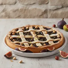 Crostata alle nocciole con confettura di fichi