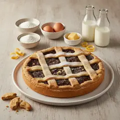 Crostata amaretti e cioccolato
