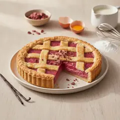 Crostata con cioccolato ruby