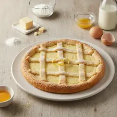 Crostata con crema pasticcera