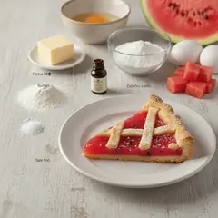 Crostata con gelo di mellone