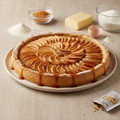 Crostata di mele e caramello