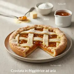 Crostata in friggitrice ad aria
