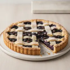 Crostata mirtilli e cioccolato