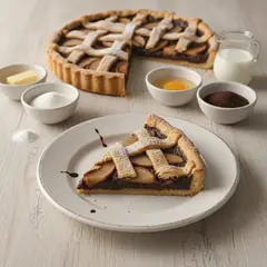 Crostata pere e cioccolato