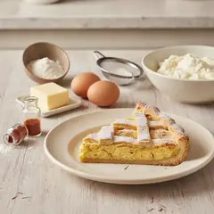 Crostata ricotta e zafferano