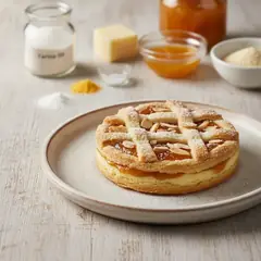Crostatine con confettura di pesche