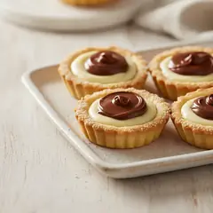 Crostatine con cuore bianco e Nutella®