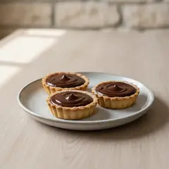 Crostatine con namelaka fondente