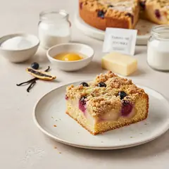 Crumb cake alle pere