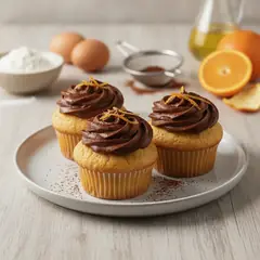 Cupcake all'arancia e cioccolato