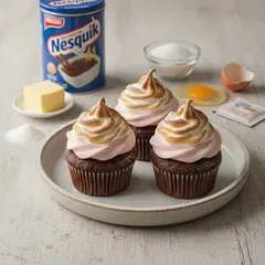 Cupcake fiamma al Nesquik