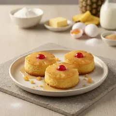 Cupcake rovesciati all'ananas