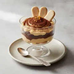 Dolce al cucchiaio zucca e cioccolato con Pavesini