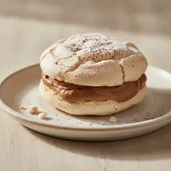 Doppie meringhe con panna montata al cacao