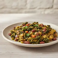 Farinata di cavolo nero e borlotti