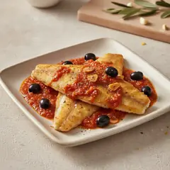 Filetto di platessa alla sorrentina