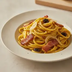 Finta carbonara allo zafferano