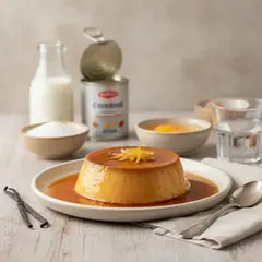 Flan de vanilla