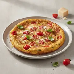Frittata con pomodorini e pecorino