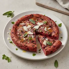 Frittata di barbabietole rosse