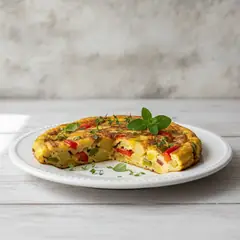 Frittata di patate e peperoni