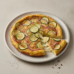 Frittata di zucchine con provola
