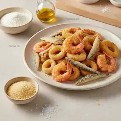Frittura di pesce in friggitrice ad aria