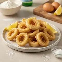 Frittura di totani in pastella