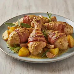 Fusi di pollo alla senape e bacon